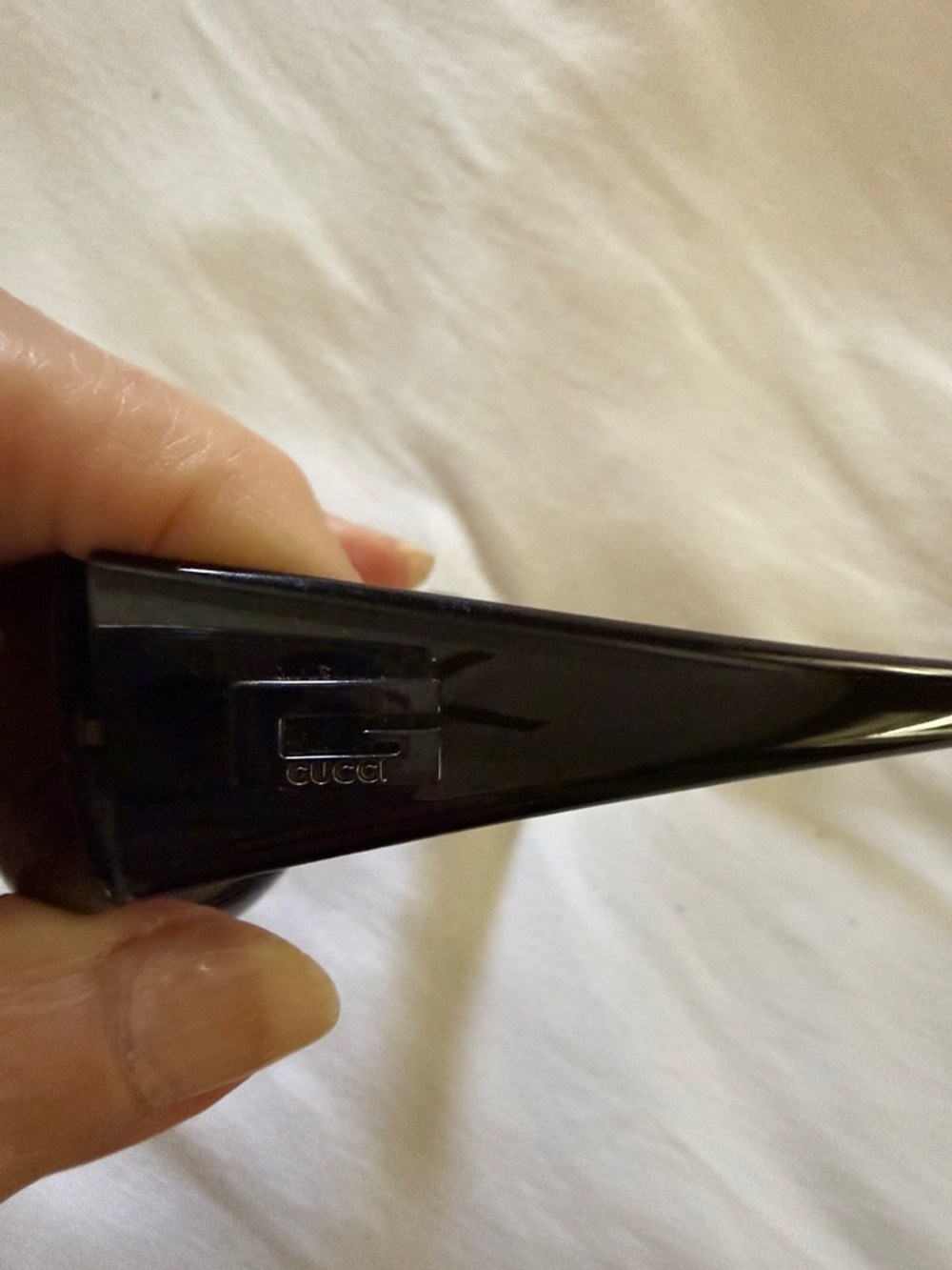 Vintage Gucci Black Curved Women's Sunglasses - Picture 5 of 7